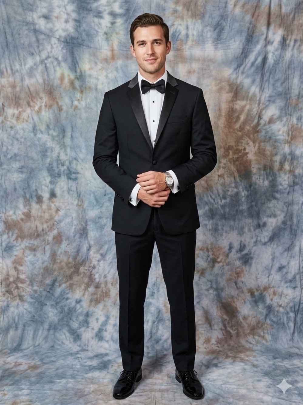 Men's Classic Black Tuxedo Jacket & Pants